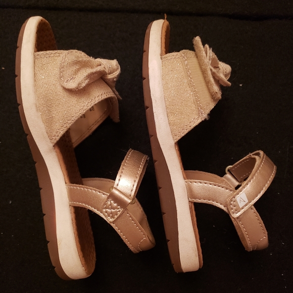 Girls 10M Sperry Brown Strap Open Toe Youth Sandals - Very Gently Preowned - Picture 6 of 10